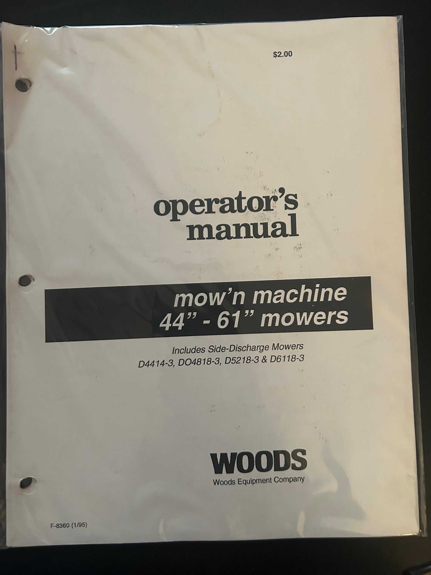 Woods _ mow’n machine 41”-61” mowers _ Operator’s Manual