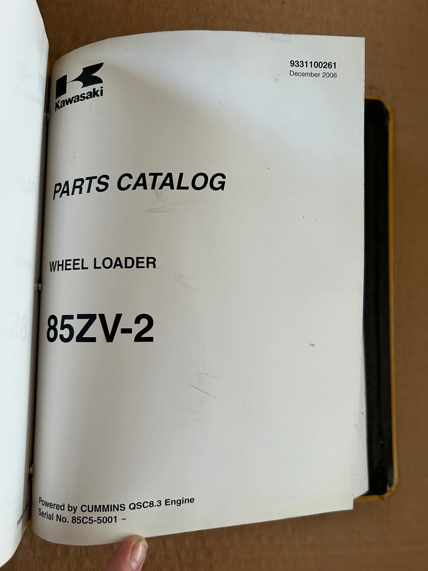 Kawasaki _ 85ZV-2 Wheel Loader _ Binder