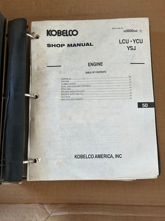 Kobelco _ LCU, YCU & YJS Excavator _ Shop Manual