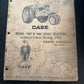 Case _ Model 700 & 800 Series Tractors Agricultural Wheel Type _ Parts Catalog No. A630