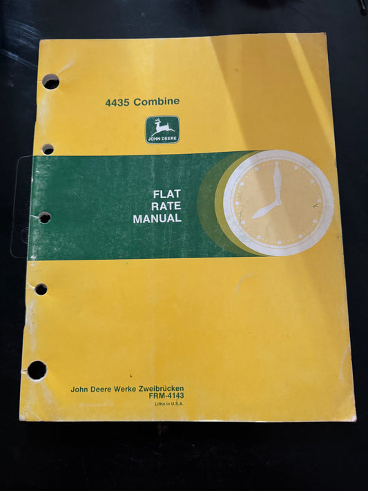 John Deere _ 4435 Combine _ Flat Rate Manual - FRM-4143