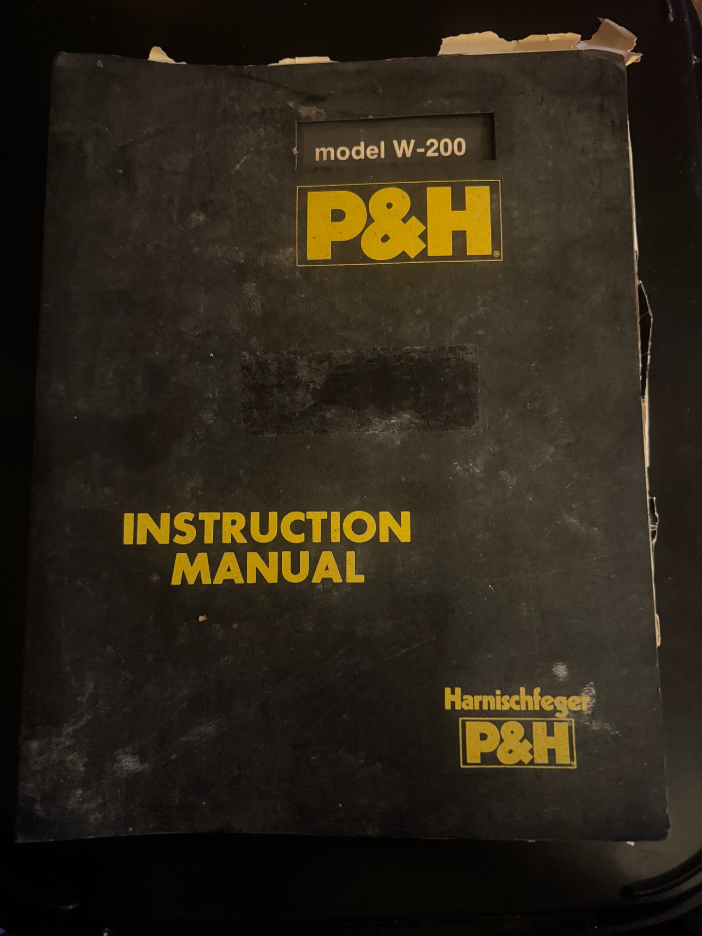 Harnischfeger P&H _ model W-200 _ Instruction Manual