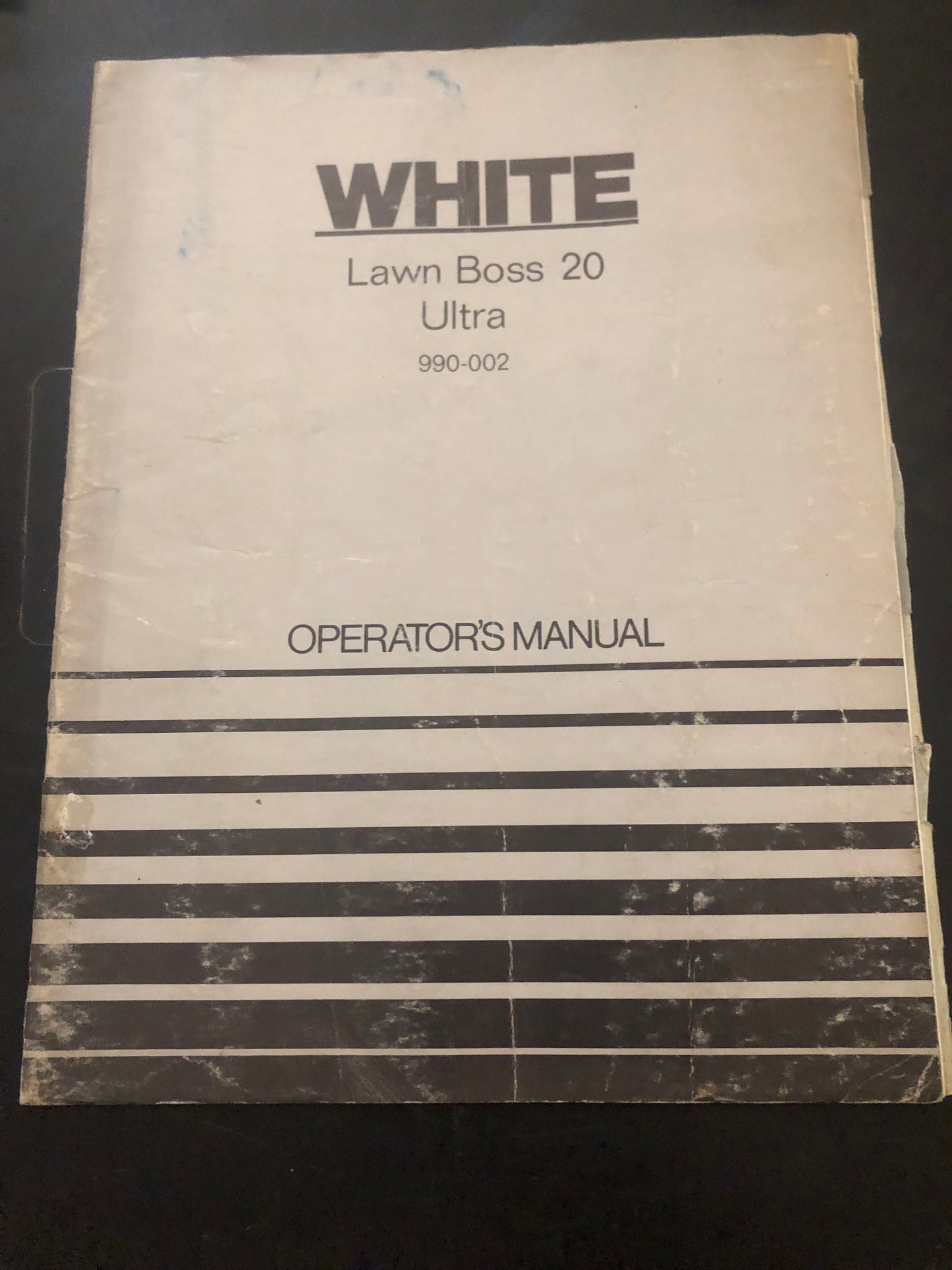 White _ lawn boss 20 Ultra _ Operator’s Manual