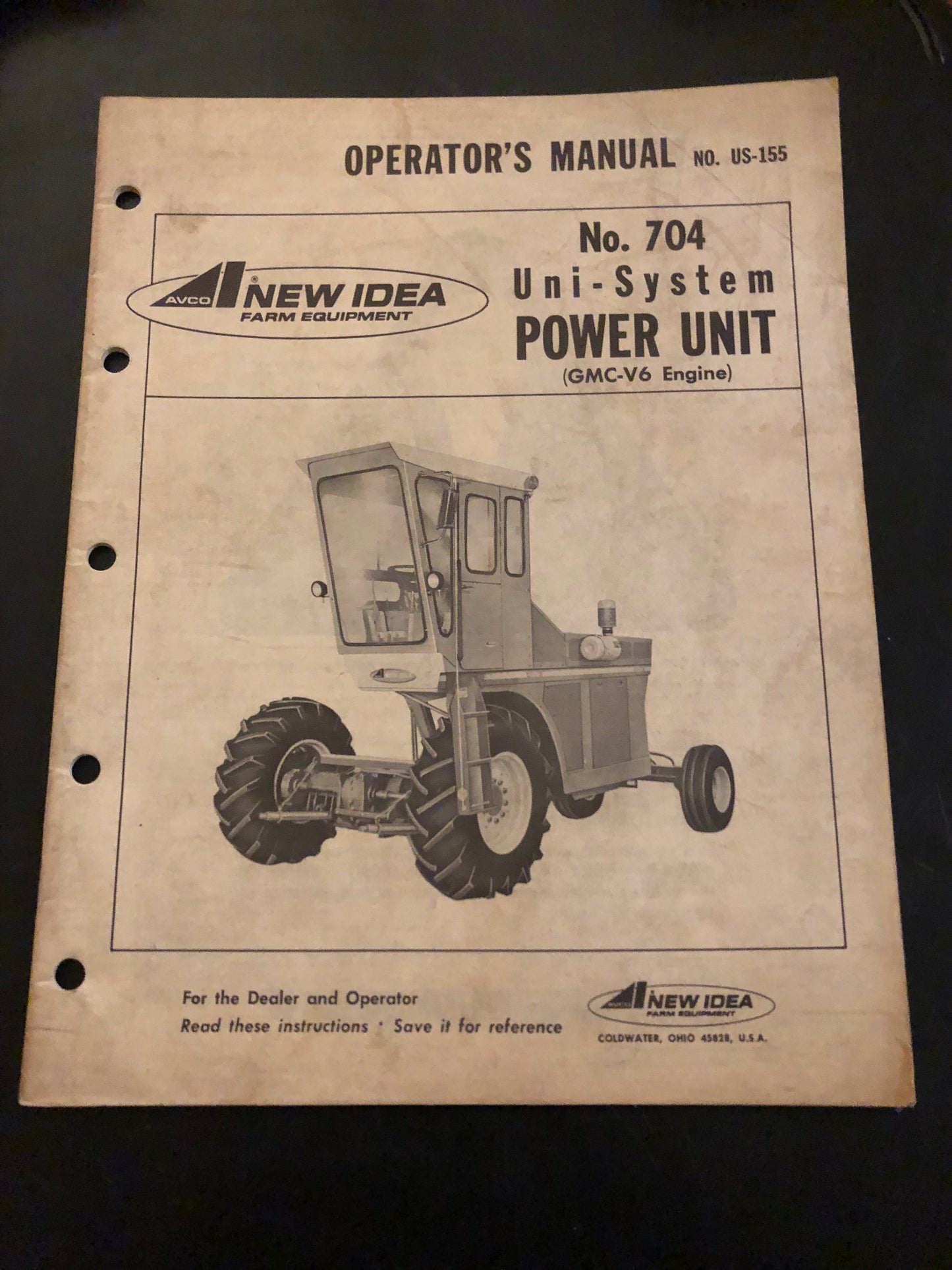 New Idea _ No. 704 Uni-System US-155 _ Operator’s Manual