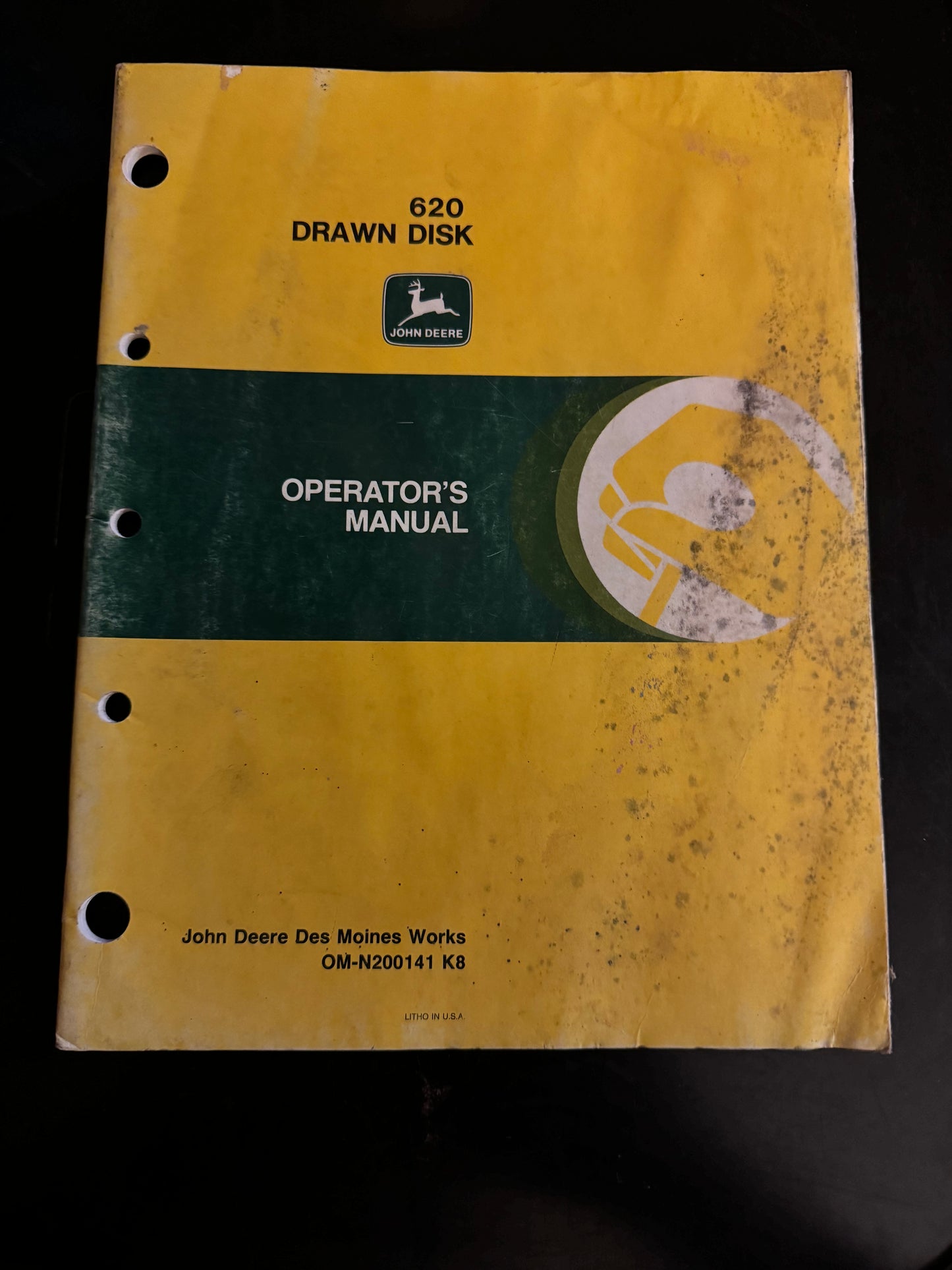 John Deere _ 620 Drawn Disk _ Operator’s Manual OM-N200141 K8