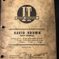 I&T _ David Brown models 770,  780, 890, 990, 1200, 3800 & 4600 _ Shop Manual DB-1