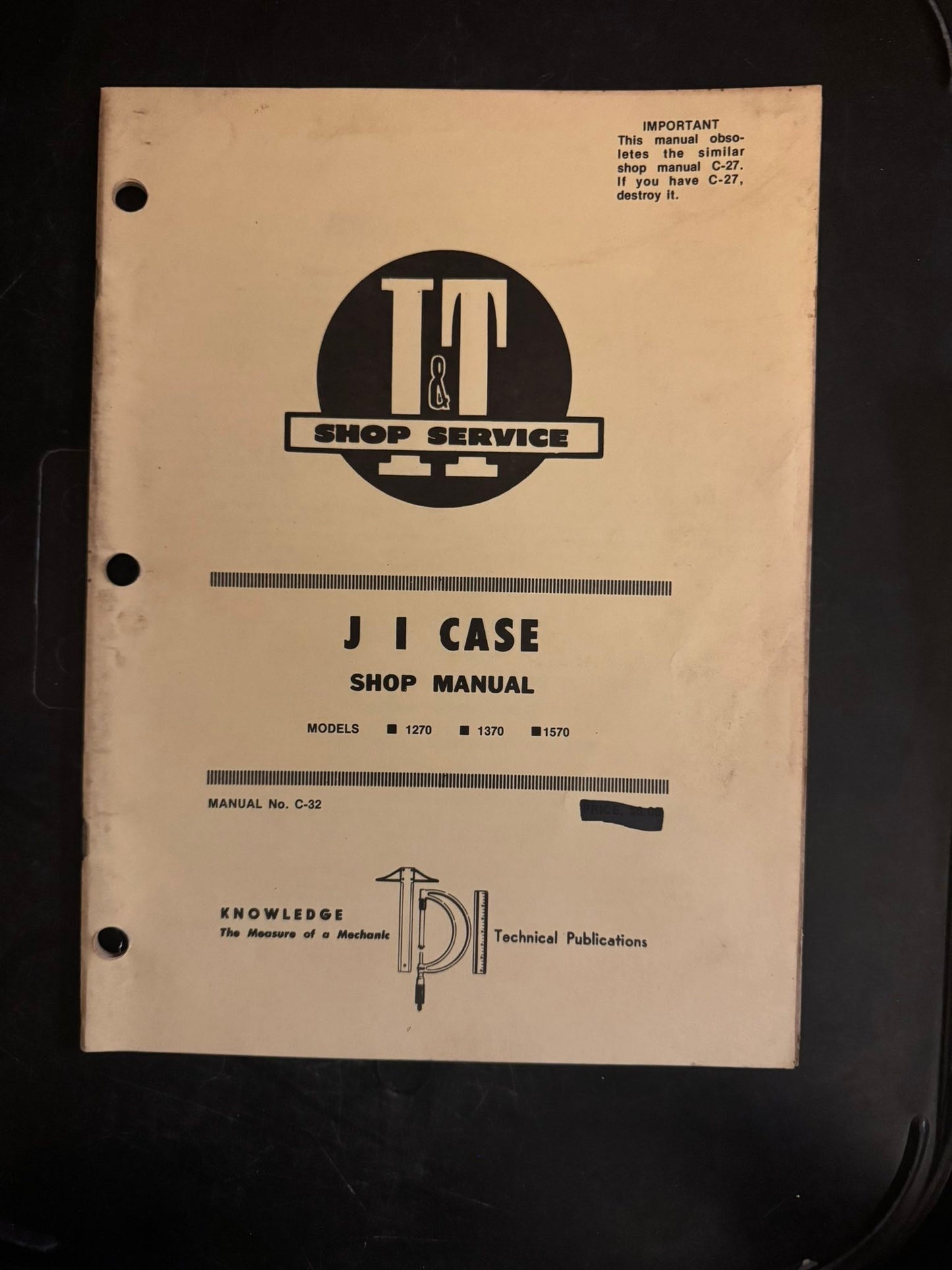 I&T _ JI Case series 1270, 1370 & 1470 _ Shop Manual C-32