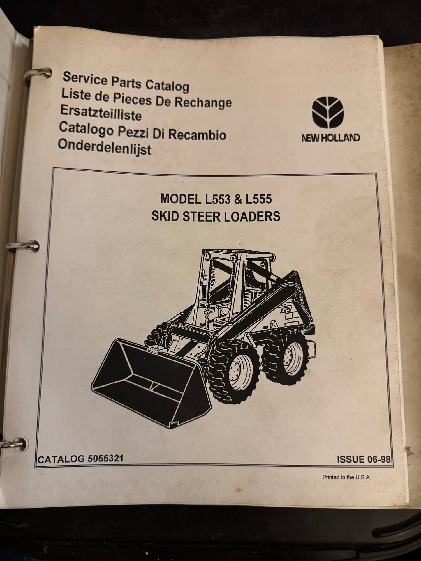 New Holland _ model L553 & L555 Skid Steer Loaders _ Service Parts Catalog