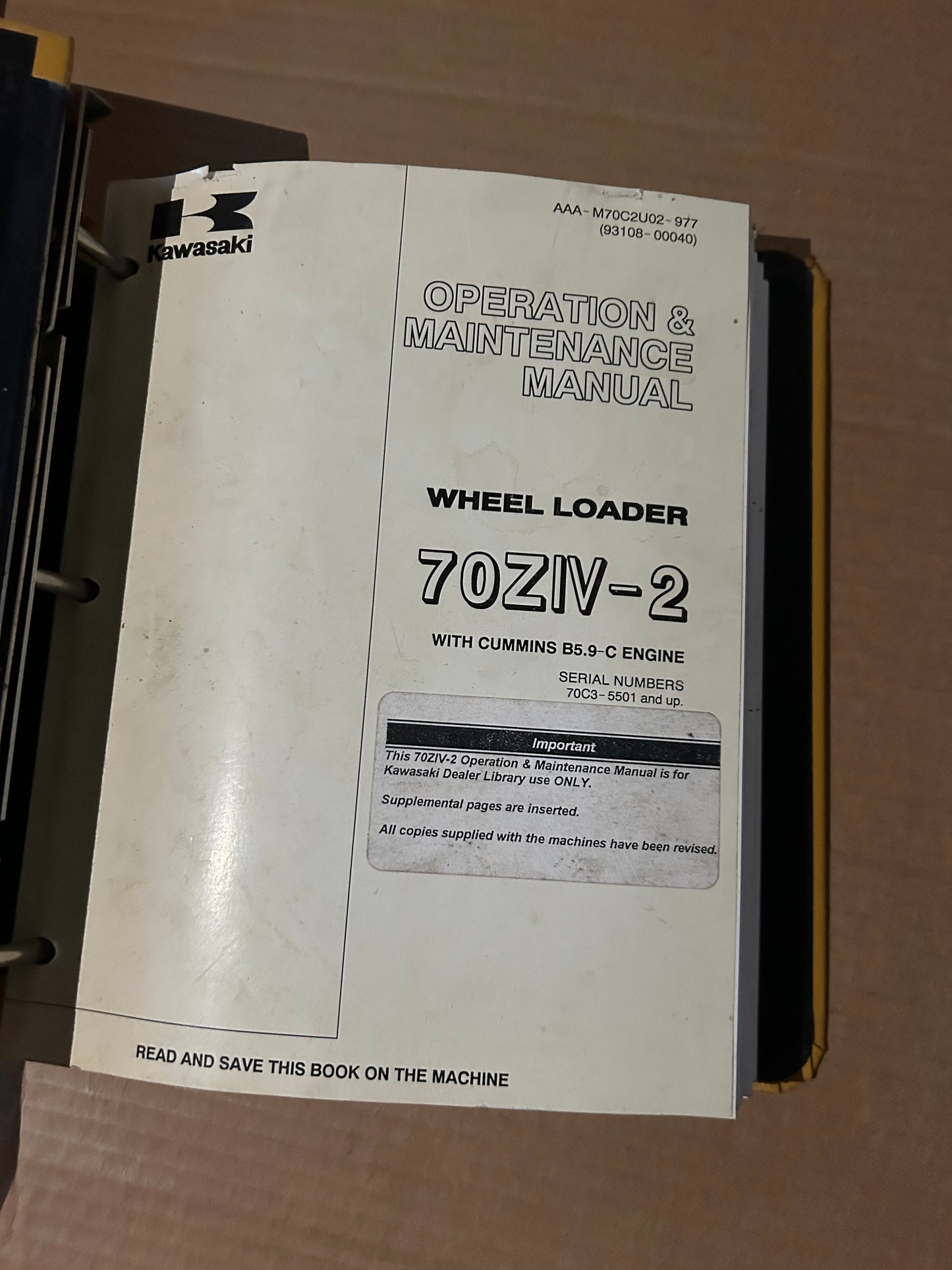 Kawasaki _ 70ZIV-2 Wheel Loader _ Binder