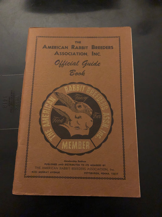 The American Rabbit Breeders Association Guide Book