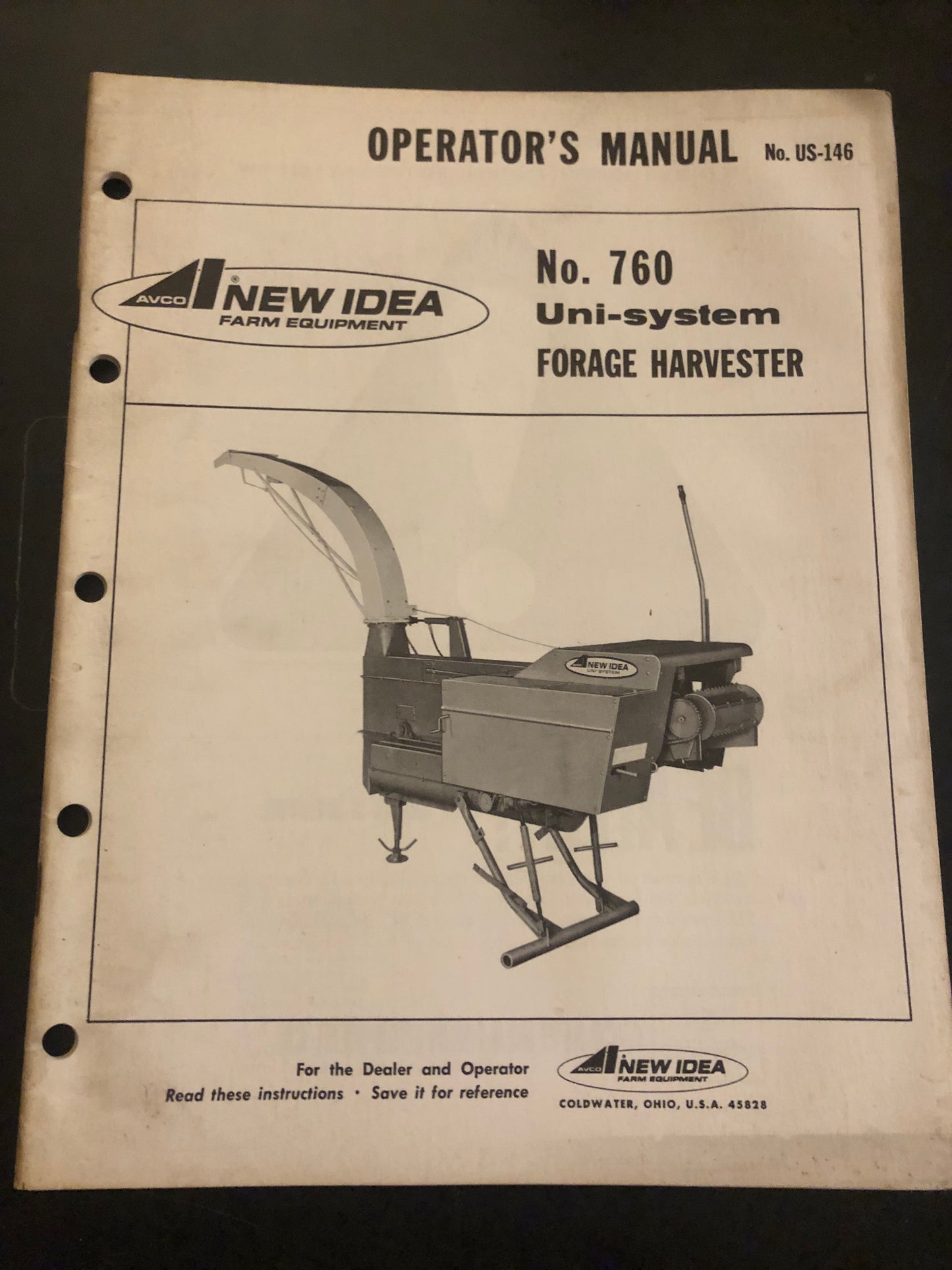 New Idea _ no 760 Uni-system Forage Harvester _ Operator’s Manual