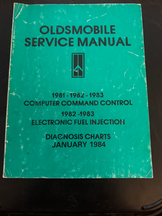 Oldsmobile Service Manual 1981-1982-1983 Computer Command Control 1982-1983 Electronic Fuel Injection Diagnosis Charts January 1984