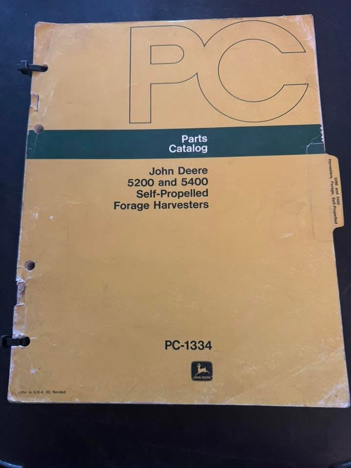 John Deere _ 5200 & 5400 Self Propelled Forage Harvesters _ Parts Catalog PC-1334