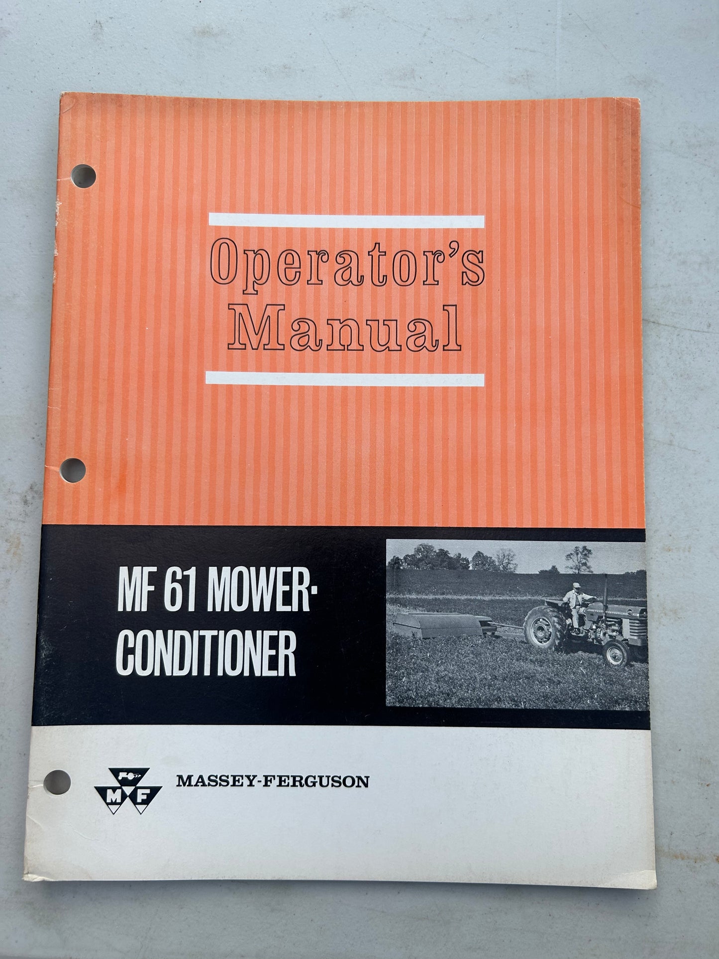 Massey Ferguson MF 61 Mower Conditioner _ Operator’s Manual