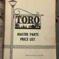 Toro Collection of manuals