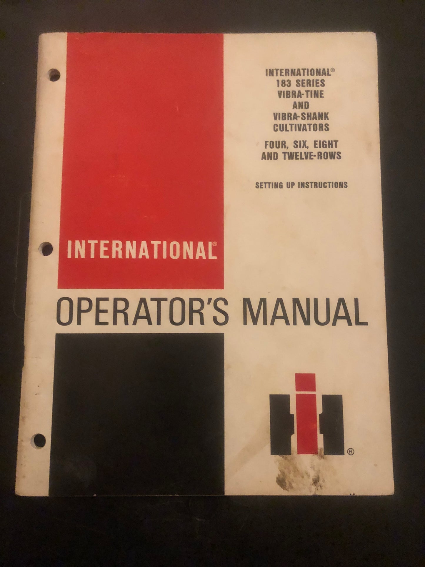 IH _ 183 Series Vibra-Tine & Vibra-Shank Cultivators _ Operator’s Manual