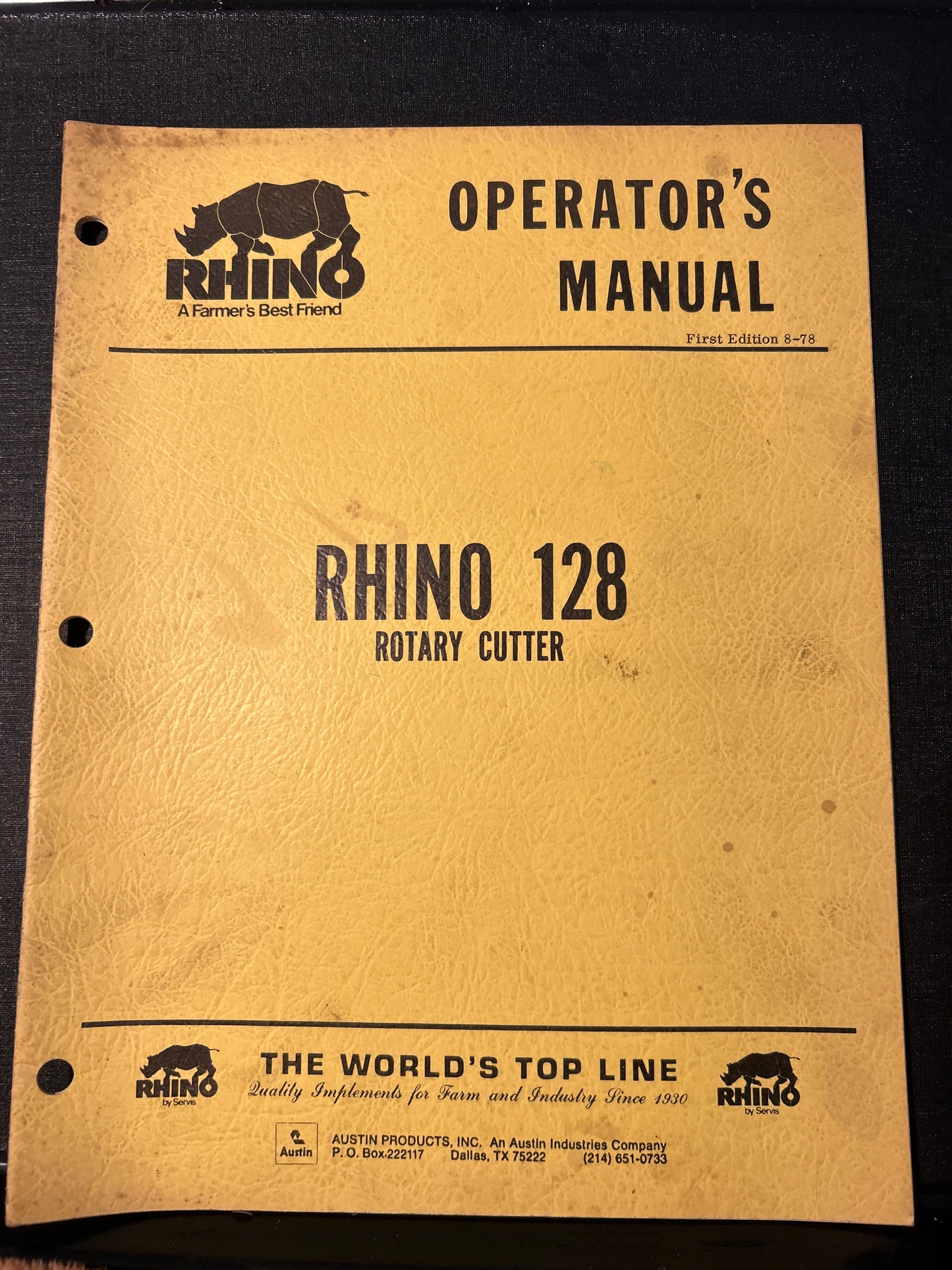 Rhino _ 128 Rotary Cutter _ Operator’s Manual