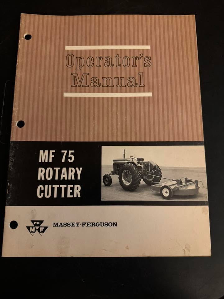 Massey Ferguson _ MF 75 Rotary Cutter _ Operator’s Manual
