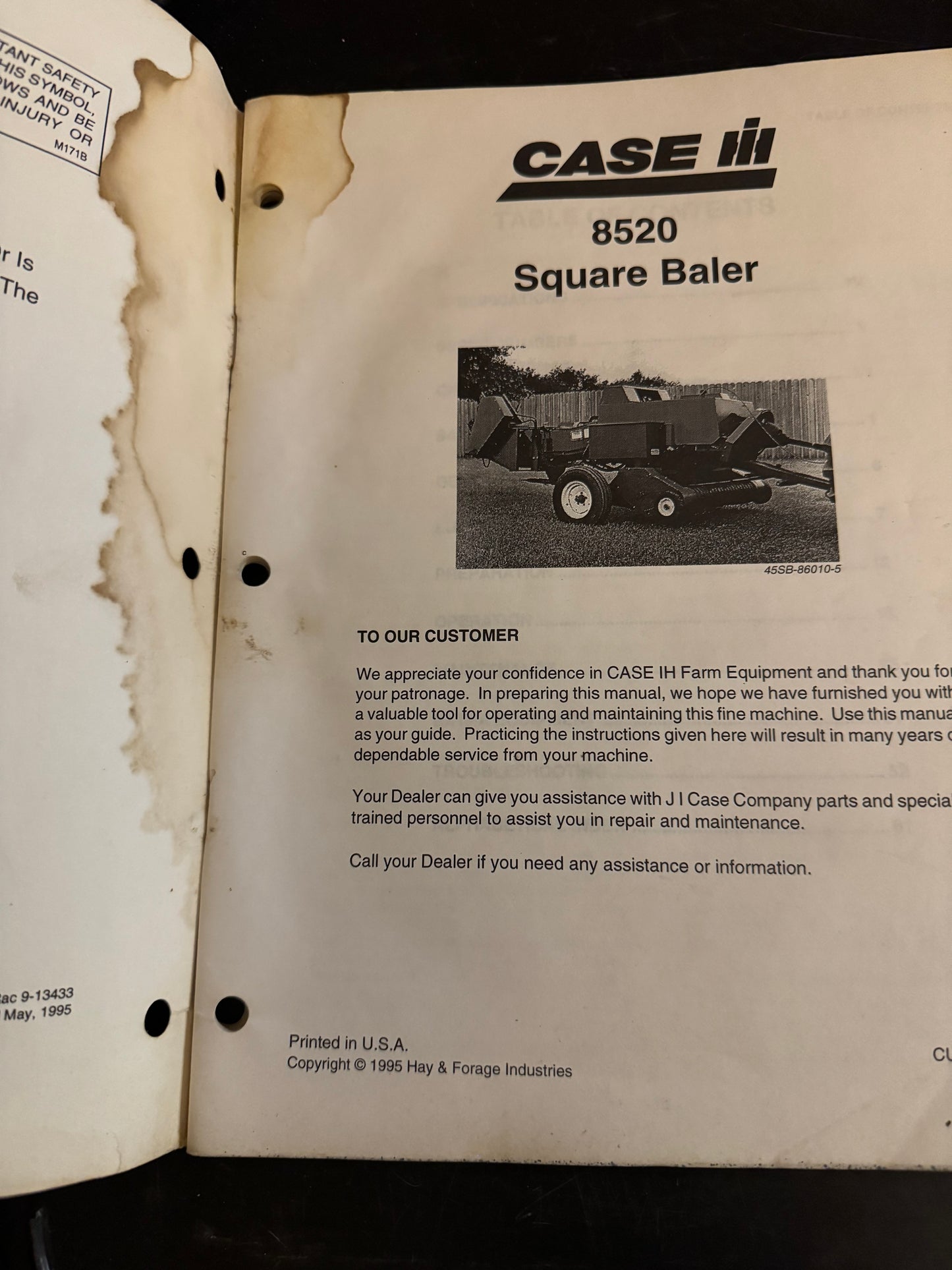 Case IH _ 8520 Square Baler _ Operator’s Manual