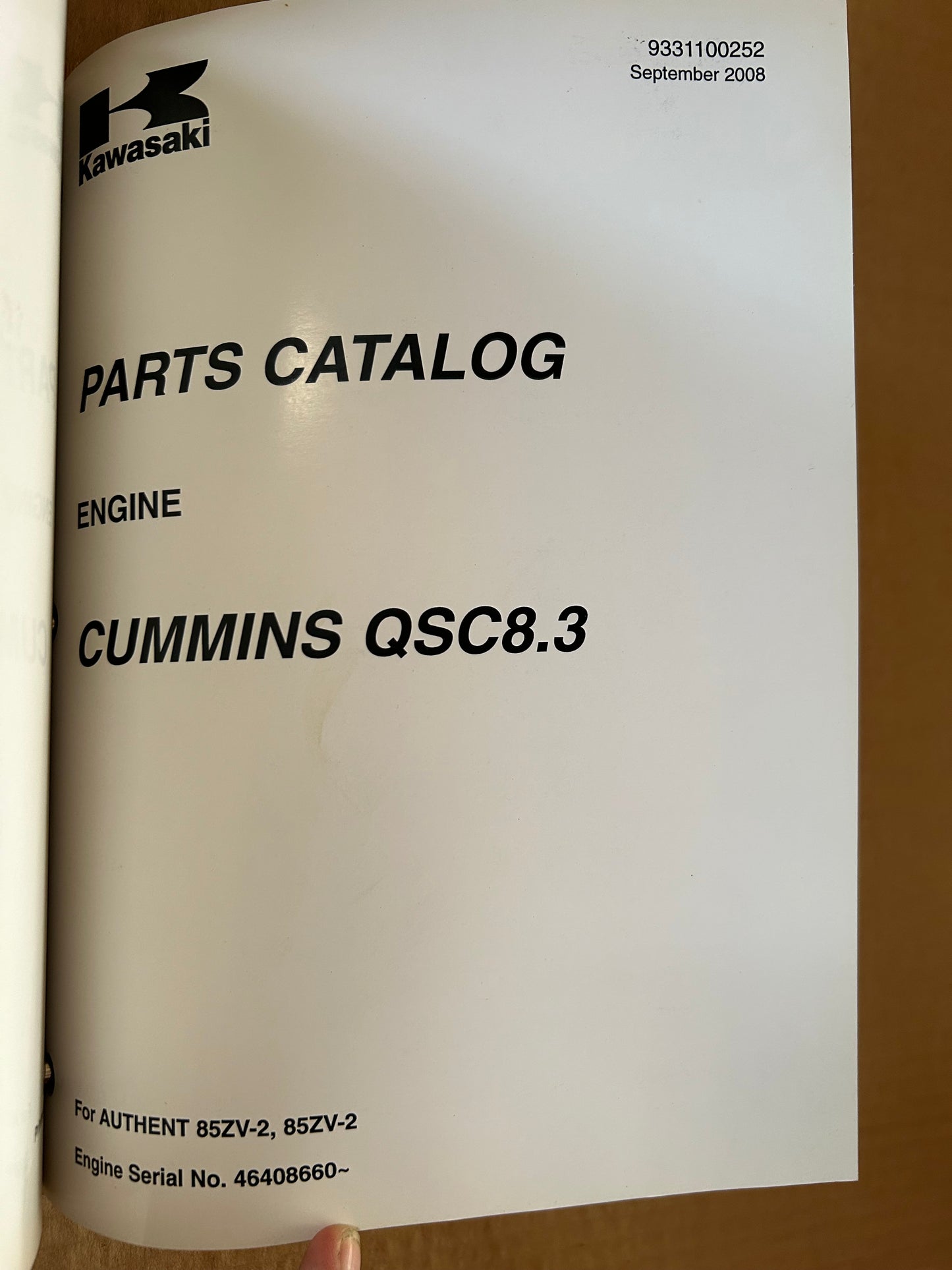 Kawasaki _ 85ZV-2 Wheel Loader _ Binder