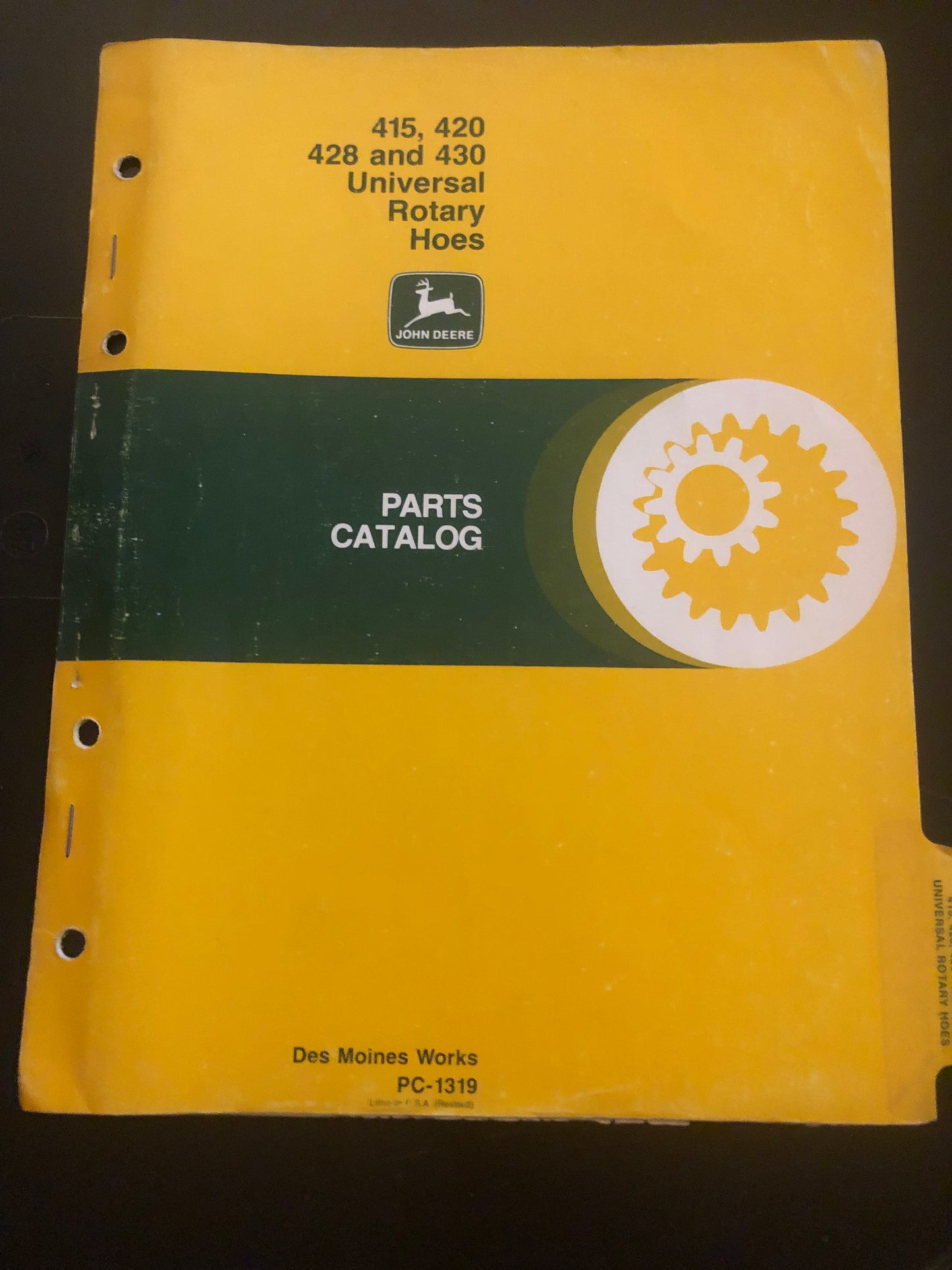 John Deere _ 415, 420, 428 & 430 Universal Rotary Hoes _ Manual