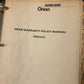 McGraw Edison _ Onan Warranty Policy Manual _ PM200C