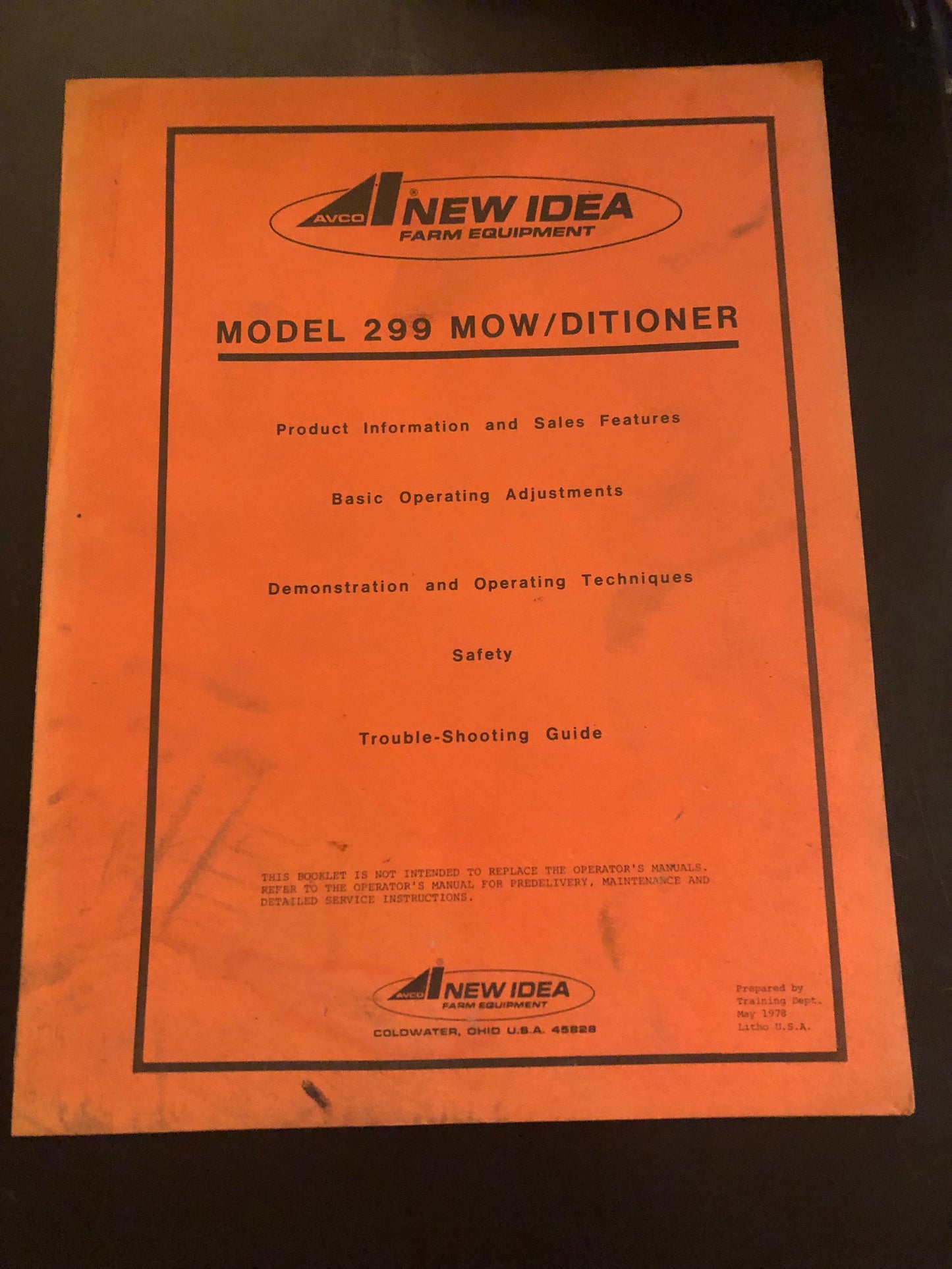 New Idea _ model 299 Mow/Ditioner _ Product Information & Sales Features