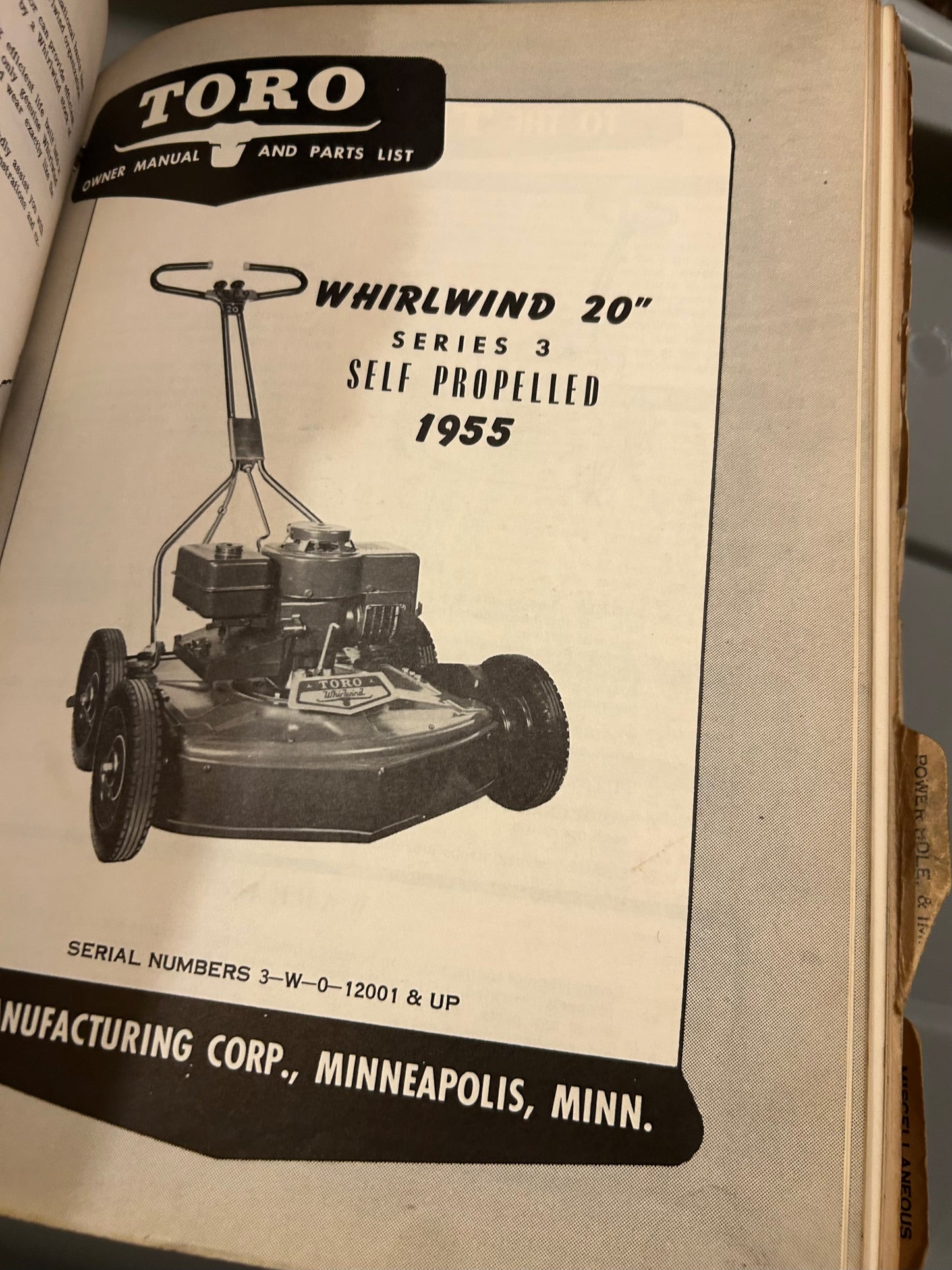 Toro Collection of manuals