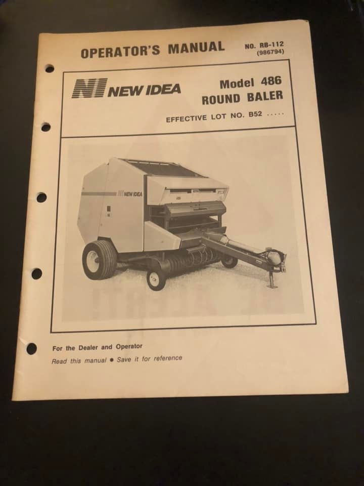 New Idea _ No. 486 Round Baler _ Operator’s Manual