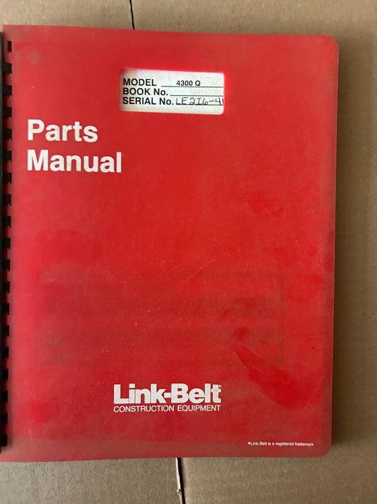 Link-Belt _ 4300 Q _ Parts Manual