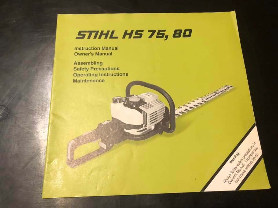 Stihl _ HS 75, 80 Instructions & Owner’s Manual