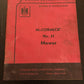 IH McCormick _ No 31 Mower _ Operator's Manual