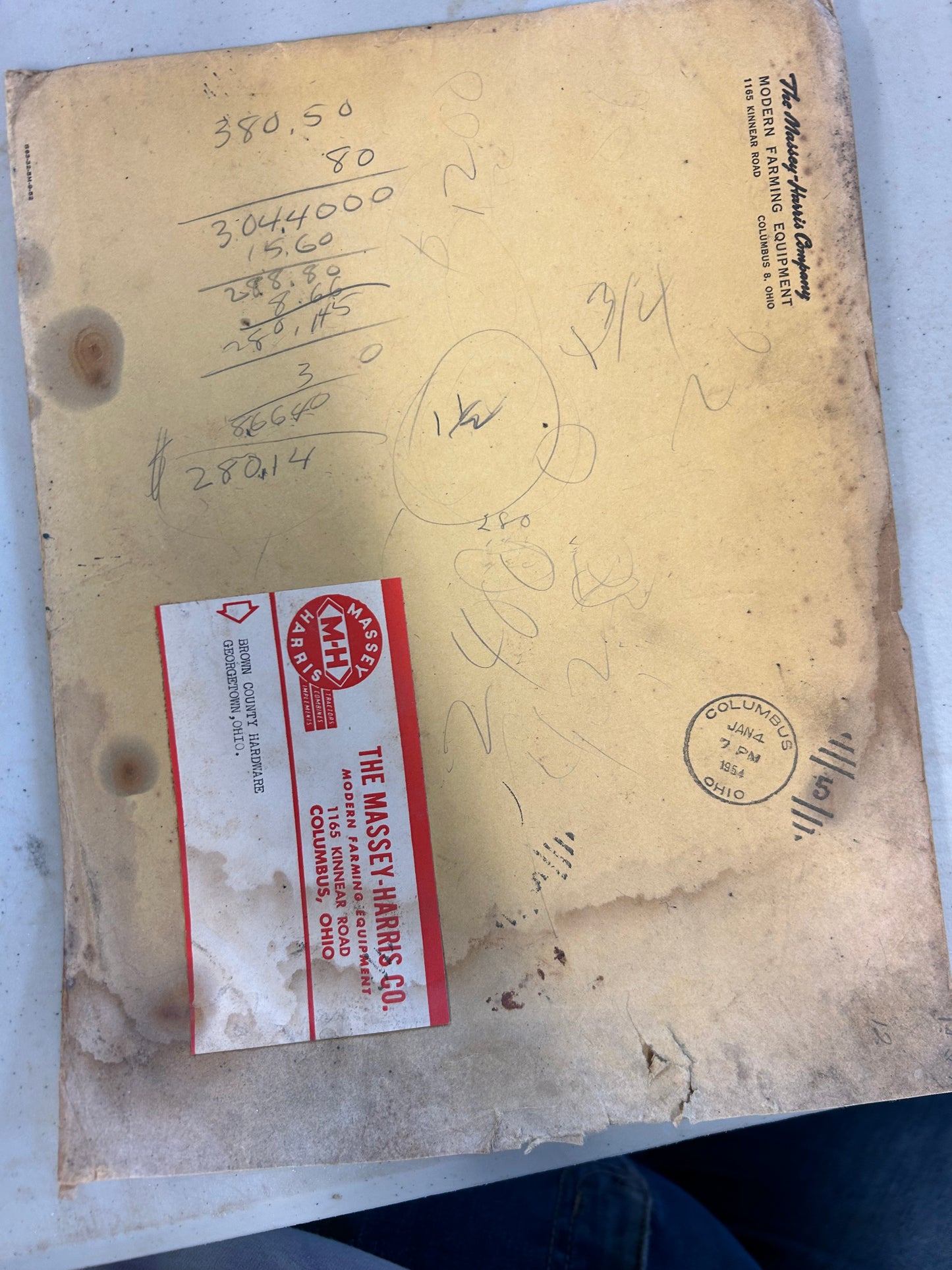 Massey-Harris Envelope