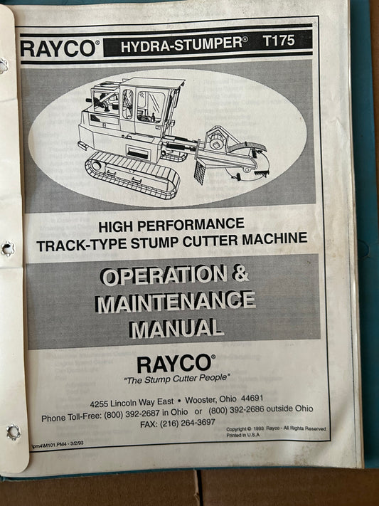 Rayco _ High Performance Track-Type Stump Cutter Machine _ Operation & Maintenance Manual