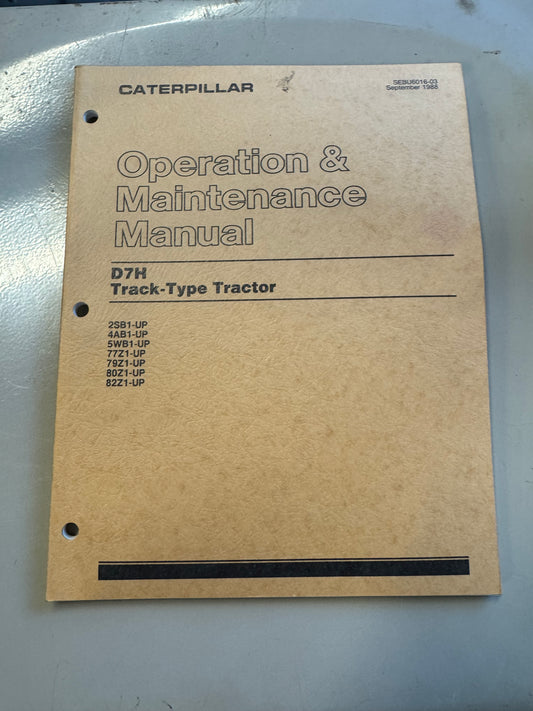 Caterpillar _ D7H Track-Type Tractor _ Operation & Maintenance
