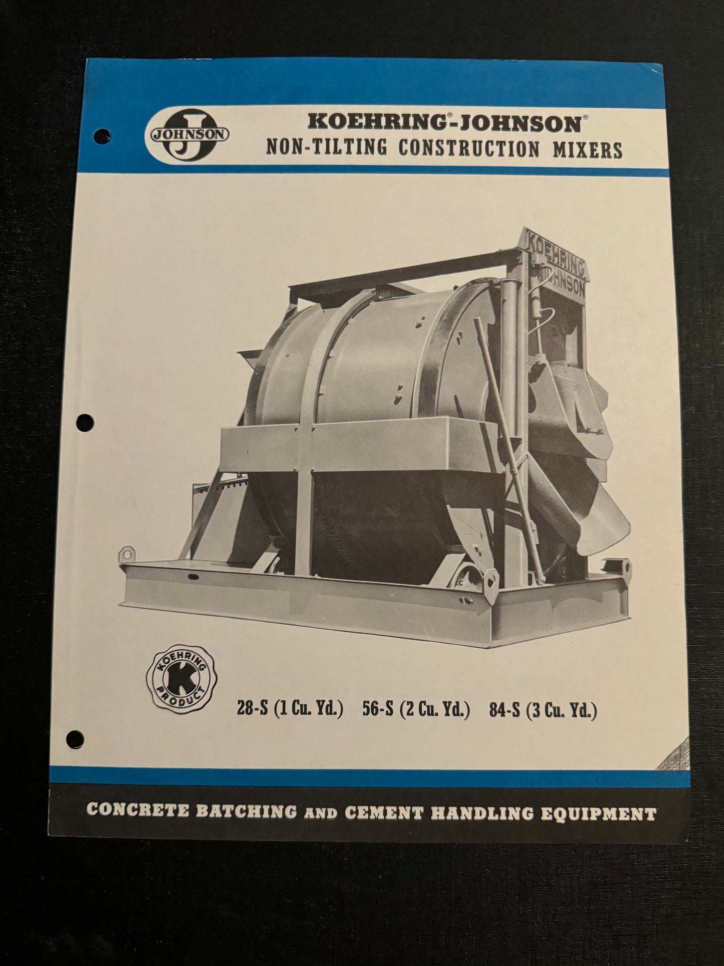 Koehring Johnson _ Non-tilting Construction Mixers