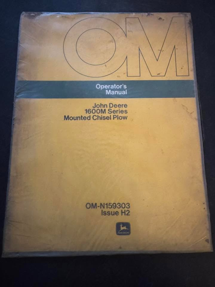 John Deere _ 1600M Series Mounted Chisel Plow _ Operator's Manual OM-N159303 H2