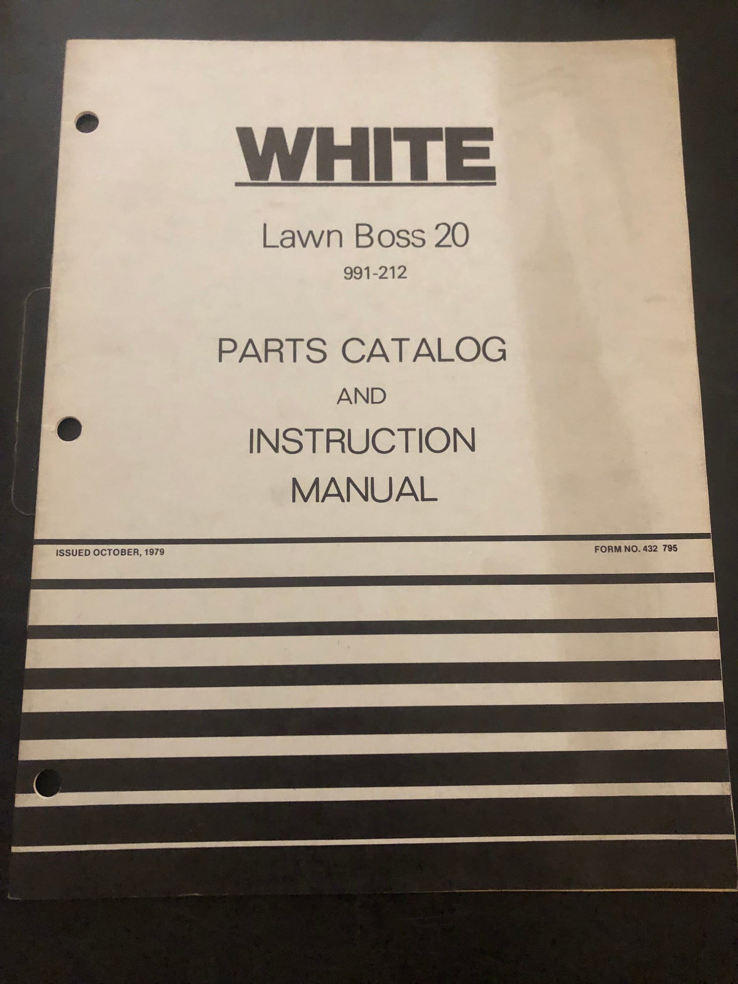 White _ Lawn Boss 20 _ Parts Catalog & Instruction Manual