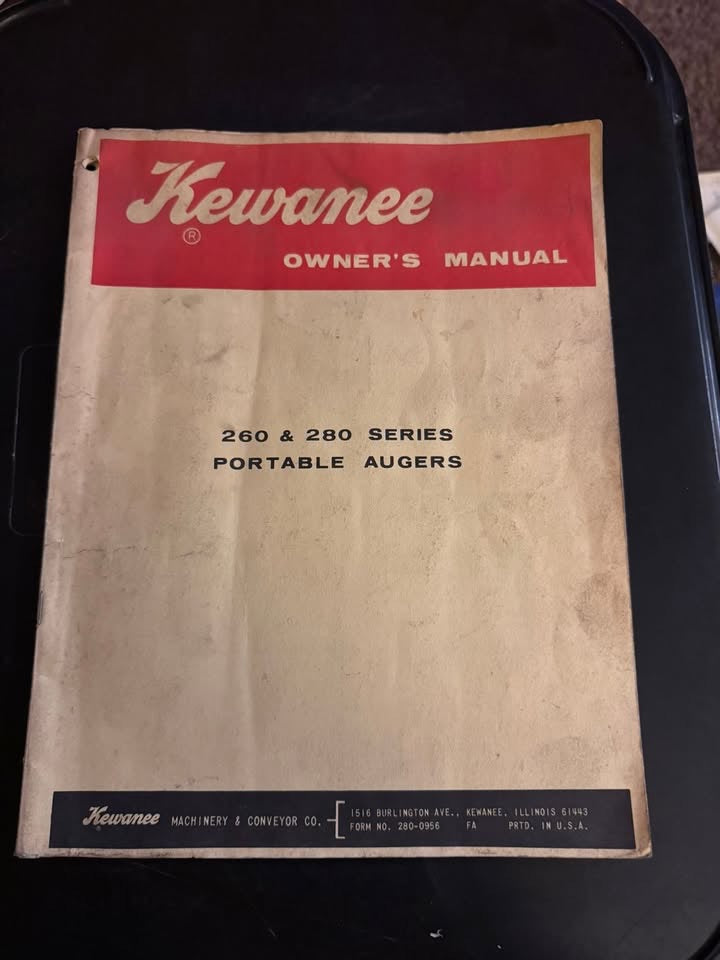 Kewanee _ 260 & 280 Portable Augers _ Owner’s Manual