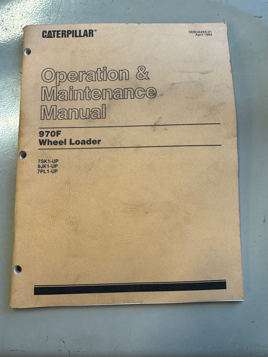 Caterpillar _ 970F _ Operation & Maintenance Manual