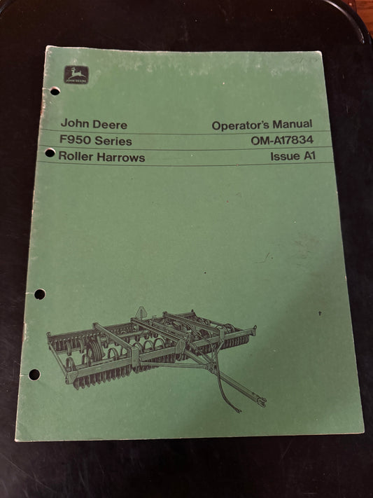 John Deere _ F950 Series Roller Harrows _ Operator’s Manual OM-A17834 A1