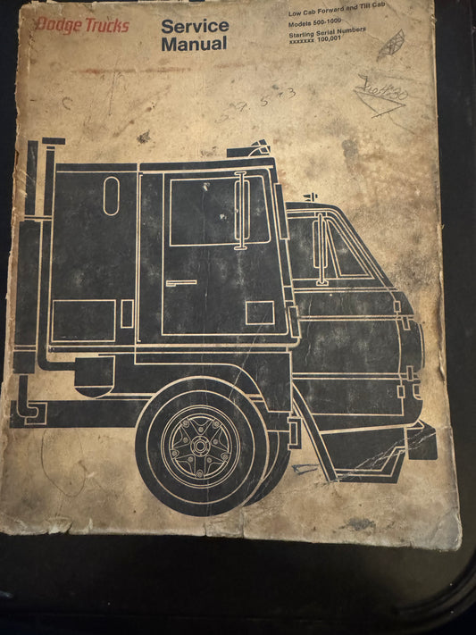Dodge Trucks _  Low Cab Forward & Tilt Cab Model 500-1000 _ Service Manual