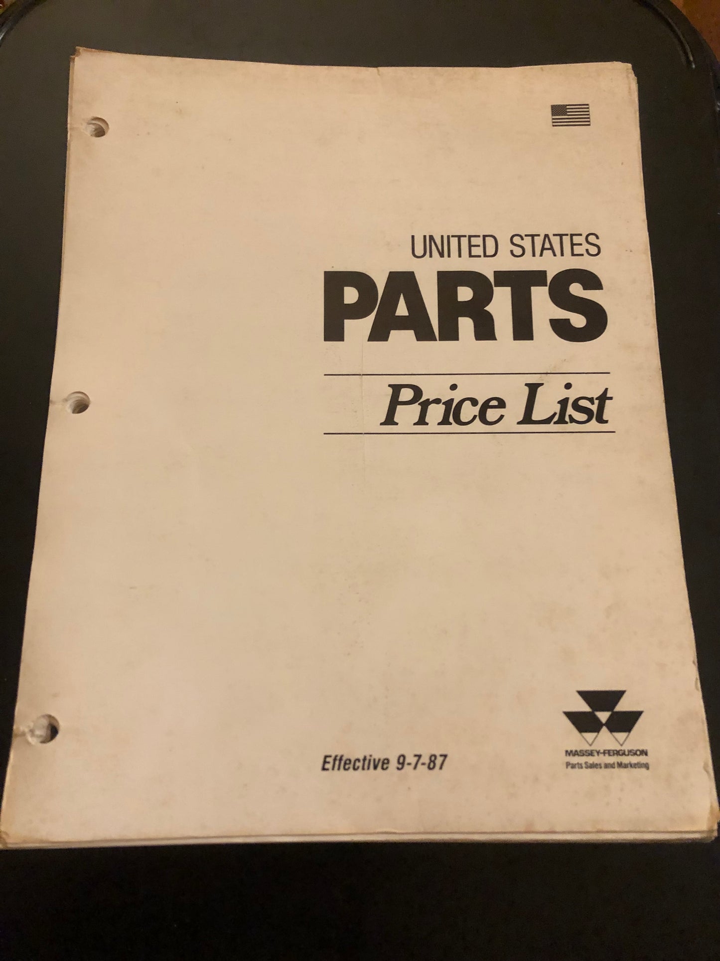 Massey Ferguson parts list