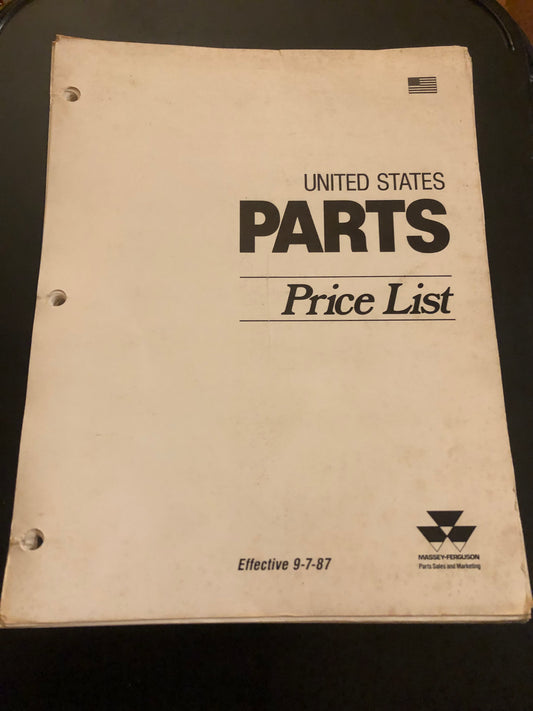 Massey Ferguson parts list