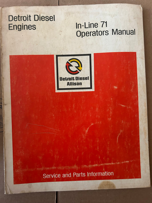 Detroit Diesel _ In-Line 71 _ Operator’s Manual
