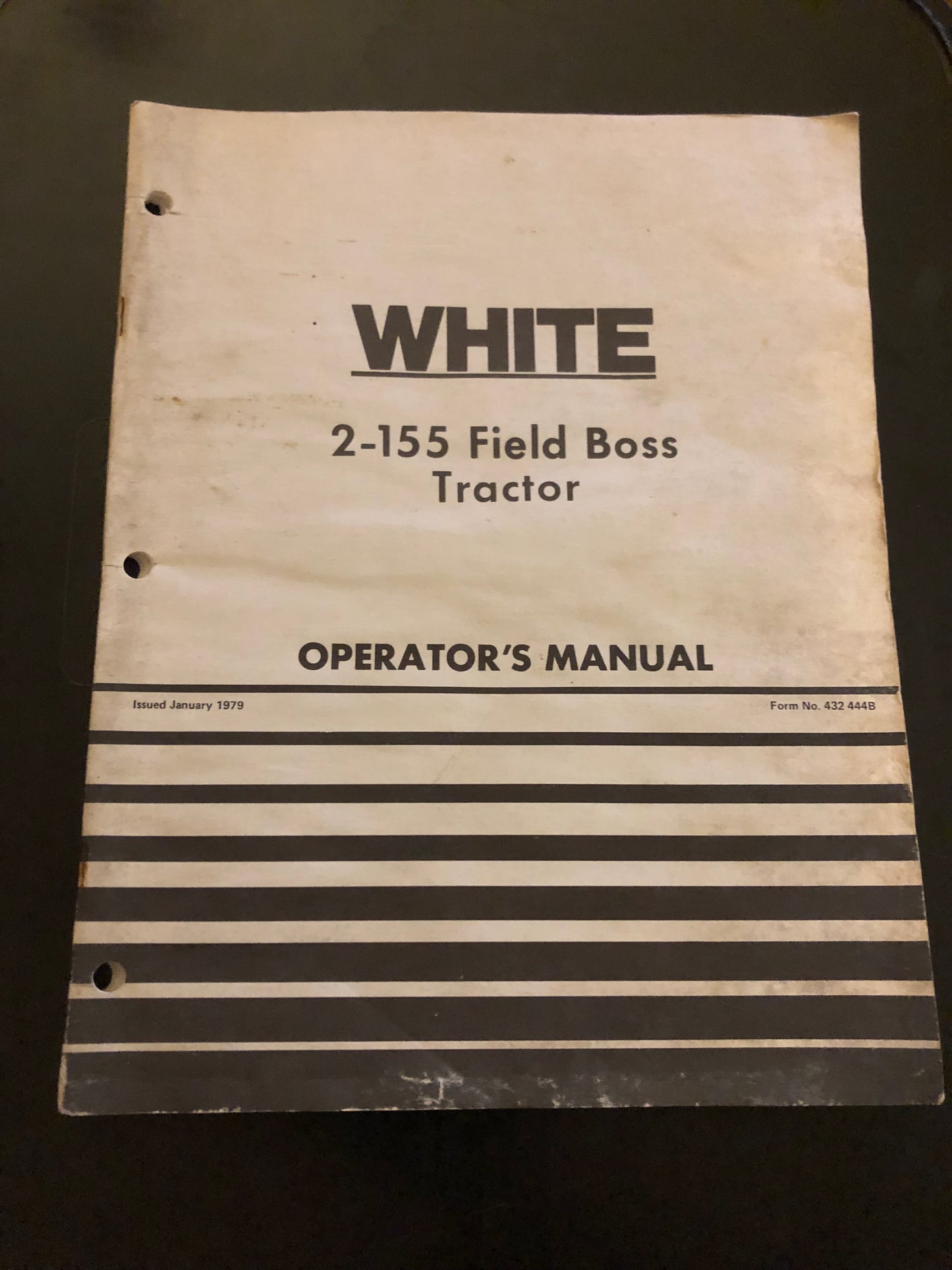 White _ 2-155 field boss tractor _ Operator’s Manual