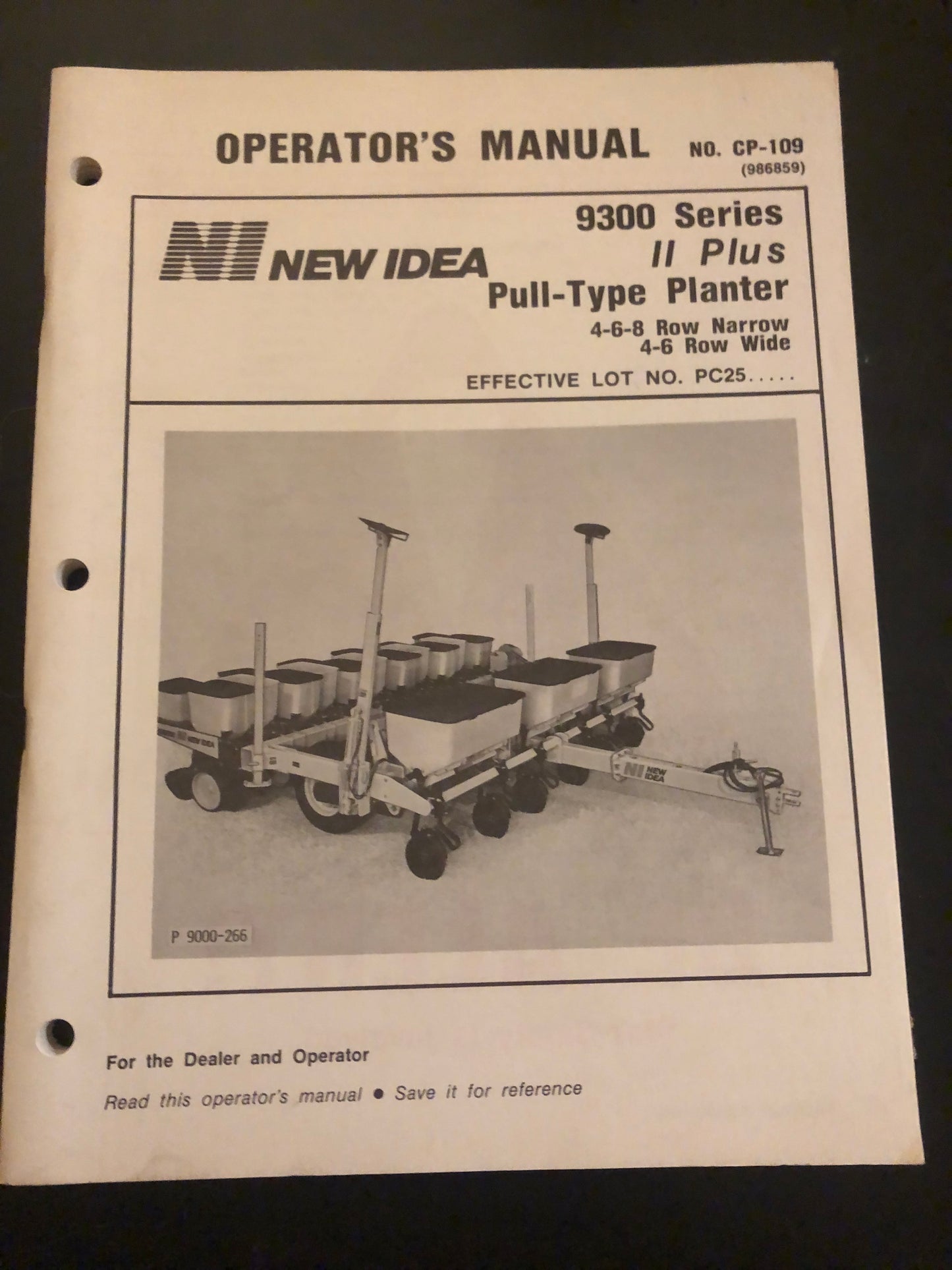 New Idea _ 9300 Series II Plus Pull-Type Planter CP-109 _ Operator’s Manual