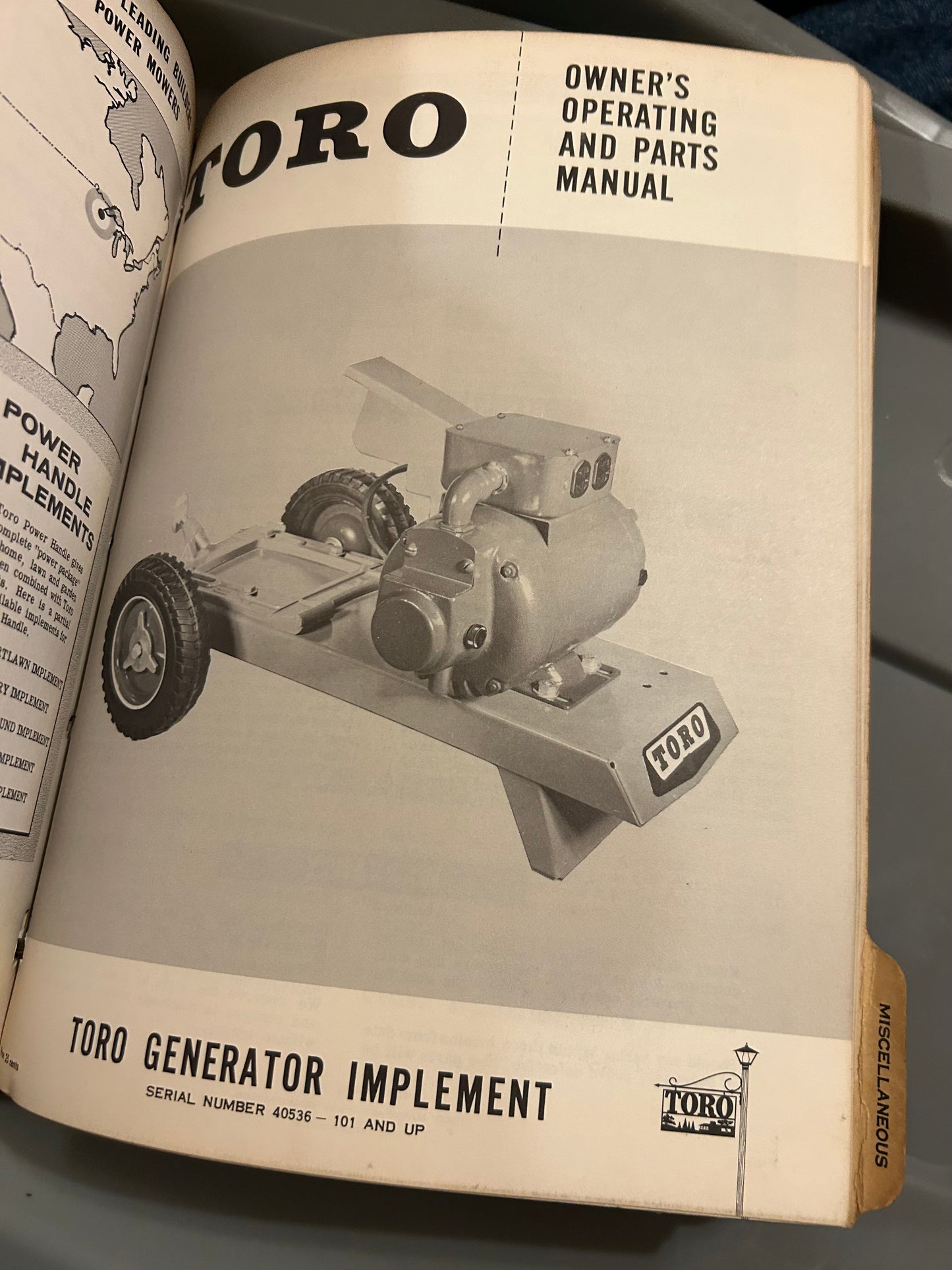 Toro Collection of manuals