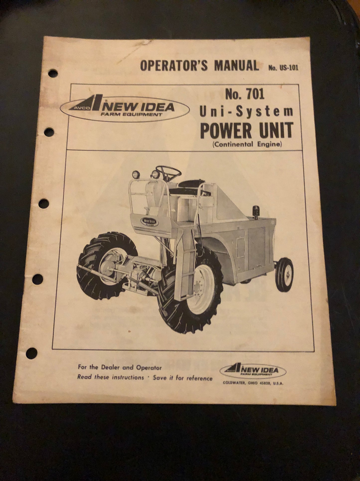 New Idea _ No 701 Uni-System Power Unit _ Operator's Manual