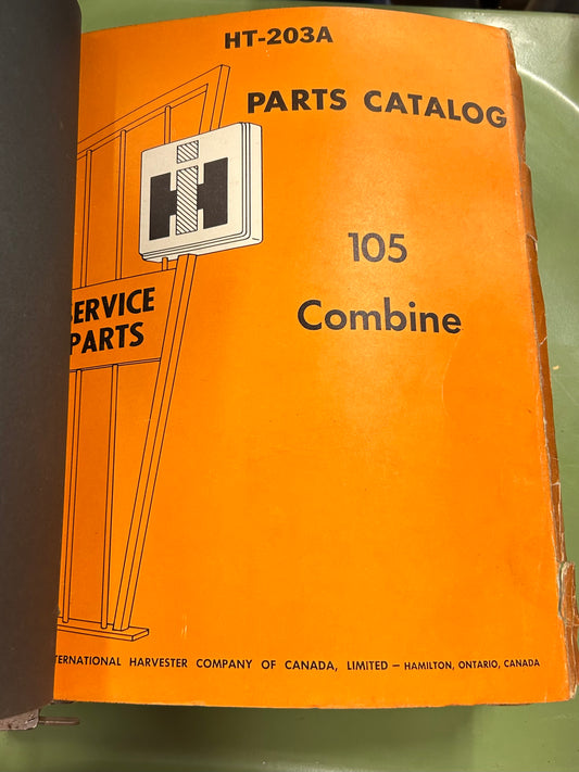 IH _ 105 Combine _ Parts Catalog HT-203A